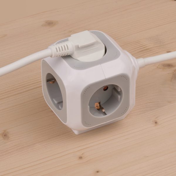 Brennenstuhl Alea Power socket jatkojohtokuutio työpöydälle - Image 4
