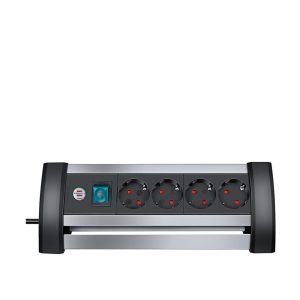 Brennenstuhl Alu-Office-Line extension socket 4-way jatkojohto työpöydälle