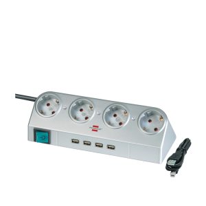Brennenstuhl Desktop Power USB-Hub 2.0 jatkojohto työpöydälle