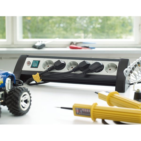 Brennenstuhl Premium-Office-Line extension socket 6-way jatkojohto työpöydälle - Image 2