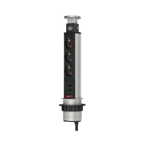 Brennenstuhl Tower Power USB Desktop Extension Socket tornipistorasia