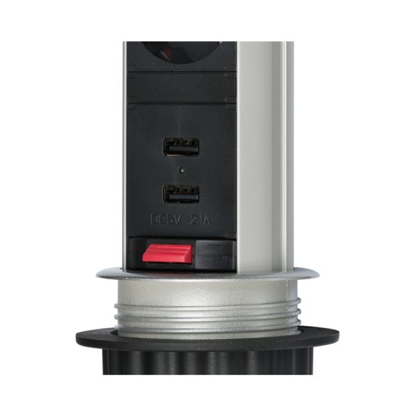 Brennenstuhl Tower Power USB Desktop Extension Socket tornipistorasia - Image 2