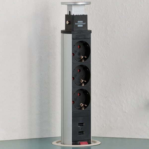 Brennenstuhl Tower Power USB Desktop Extension Socket tornipistorasia - Image 6