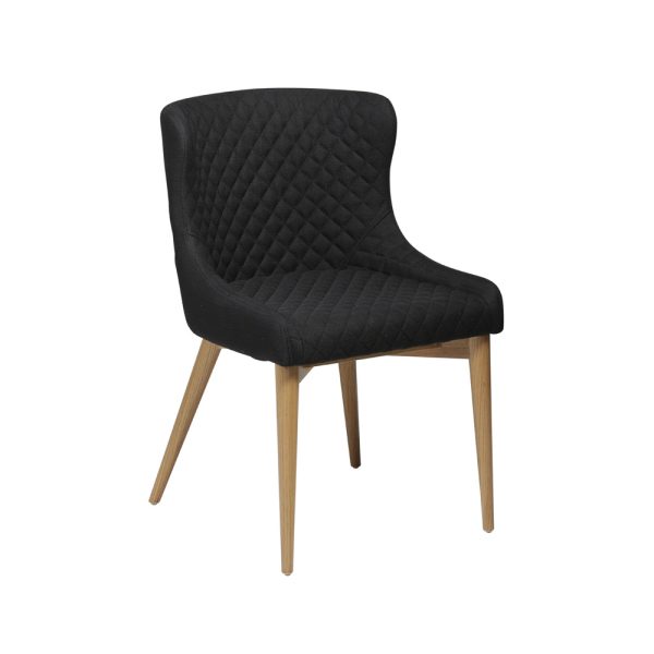 Danform VETRO CHAIR black fabric / oak legs