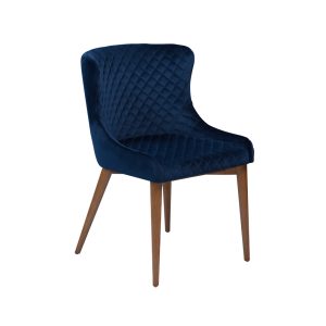 Danform VETRO CHAIR midnight blue velvet / oak legs