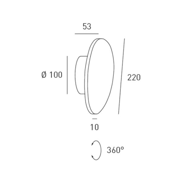 Eggerlicht Orbit 3 Wall Light seinävalaisin - Image 4