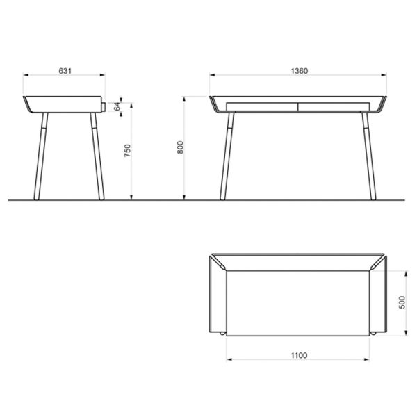 Emko My Writing Desk kirjoituspöytä 2-laatikkoa - Image 13