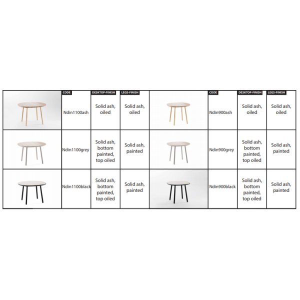 Emko Naive Dining table pyöreä ruokapöytä