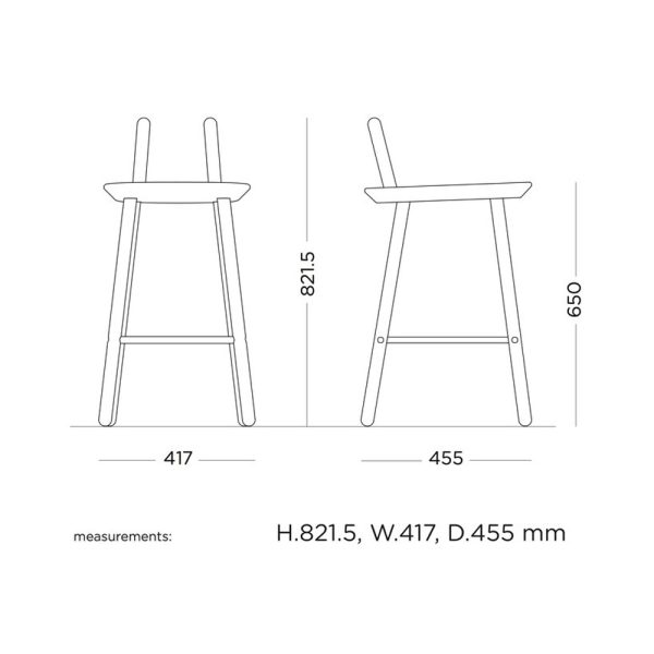 Emko Naïve Semi Bar Chair baarituoli - Image 18