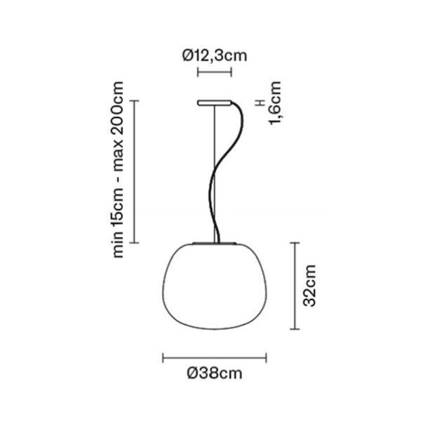Fabbian Lumi Mochi Pendant Light riippuvalaisin - Image 8