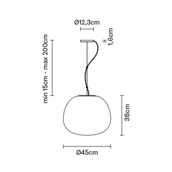 Fabbian Lumi Mochi Pendant Light riippuvalaisin - Image 9