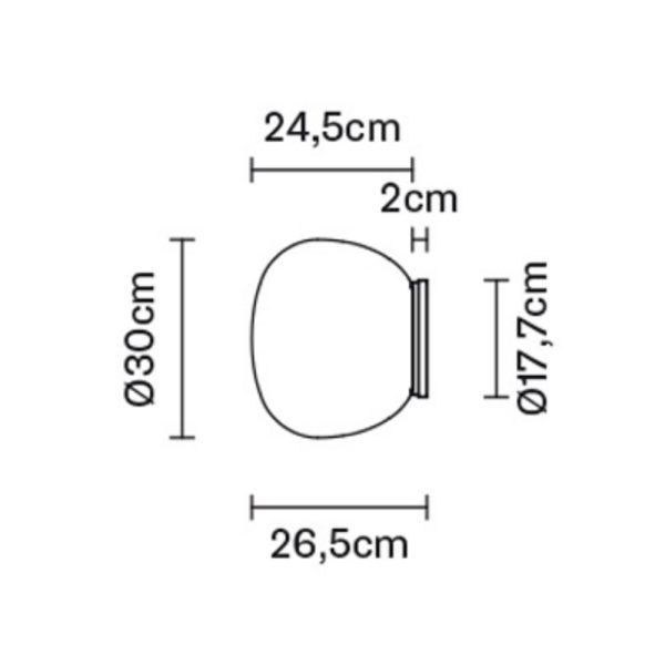 Fabbian Lumi Mochi Wall Light/Ceiling Light katto/seinävalaisin - Image 9