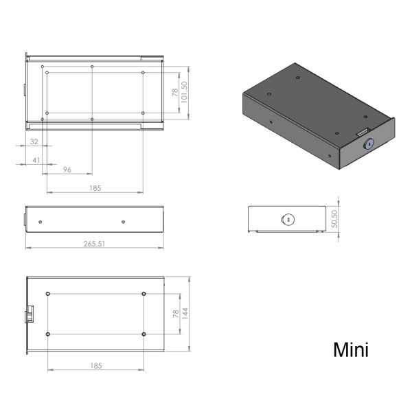 Götessons Pull-out pen drawer with lock säilytyslaatikko - Image 2