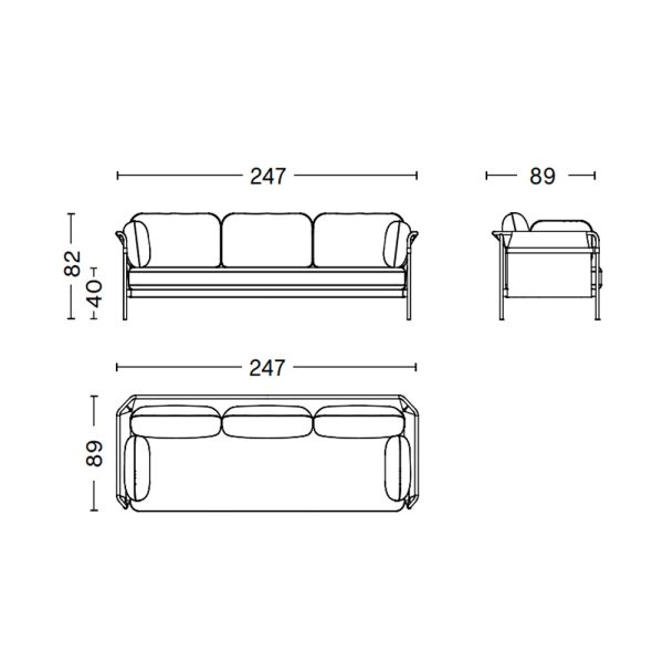 Hay Can 3-seater sohva - Image 10