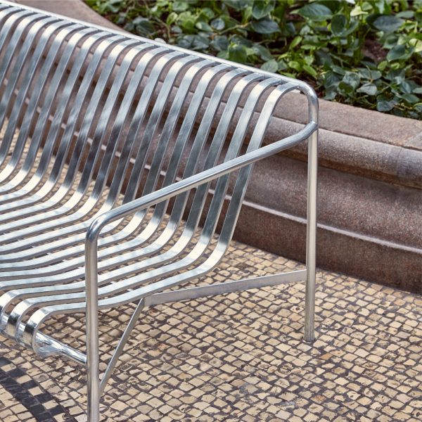 Hay Palissade Dining Bench Hot galvanized