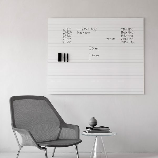 Lintex Air Lines whiteboard teräsemaloitu kirjoitustaulu (useita kokoja) - Image 2