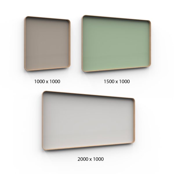 Lintex Frame lasitaulu tammikehyksellä (useita kokoja) - Image 2