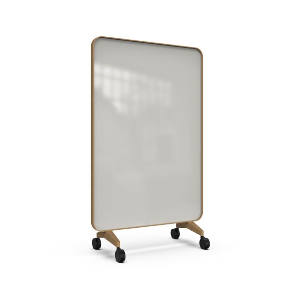 Lintex Frame Mobile 1200 x 1960 mm siirreltävä kaksipuolinen lasitaulu tammi - Image 6