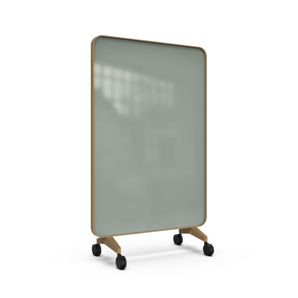 Lintex Frame Mobile 1200 x 1960 mm siirreltävä kaksipuolinen lasitaulu tammi - Image 20