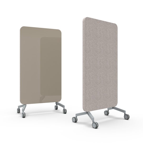 Lintex Mood Fabric Mobile 1000 x 1960 mm siirreltävä akustoiva lasitaulu alumiinijalat - Image 16