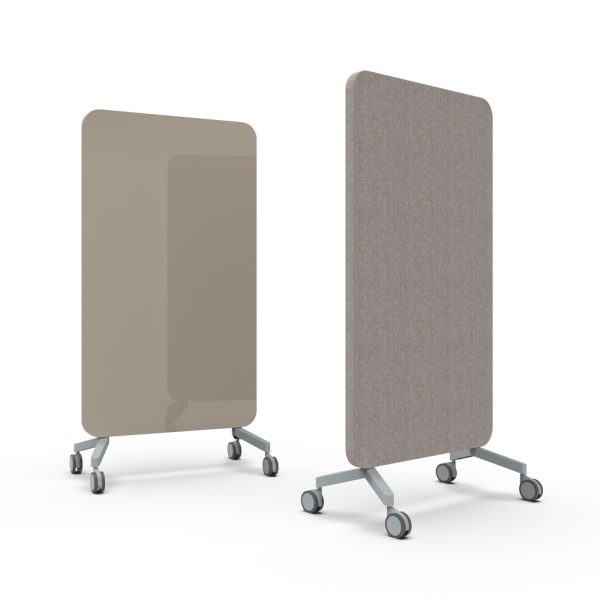 Lintex Mood Fabric Mobile 1000 x 1960 mm siirreltävä akustoiva lasitaulu alumiinijalat - Image 17