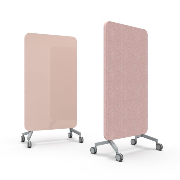 Lintex Mood Fabric Mobile 1000 x 1960 mm siirreltävä akustoiva lasitaulu alumiinijalat - Image 19