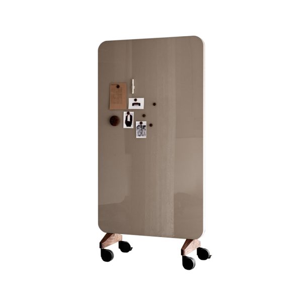 Lintex Mood Fabric Mobile 1000 x 1960 mm siirreltävä akustoiva lasitaulu puujalat