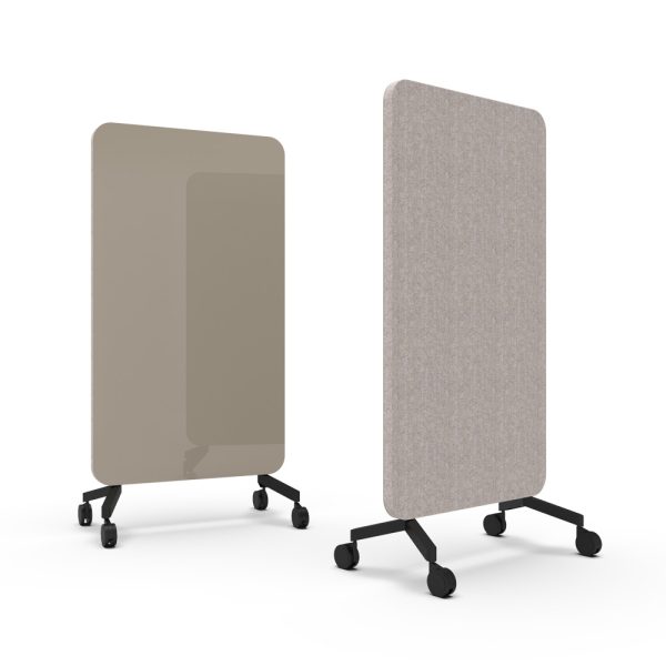 Lintex Mood Fabric Mobile 1000 x 1960 mm siirreltävä akustoiva lasitaulu alumiinijalat - Image 28