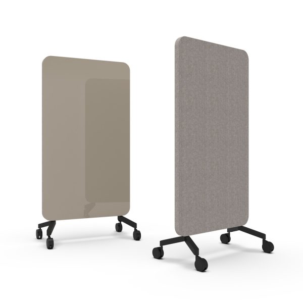 Lintex Mood Fabric Mobile 1000 x 1960 mm siirreltävä akustoiva lasitaulu alumiinijalat - Image 29