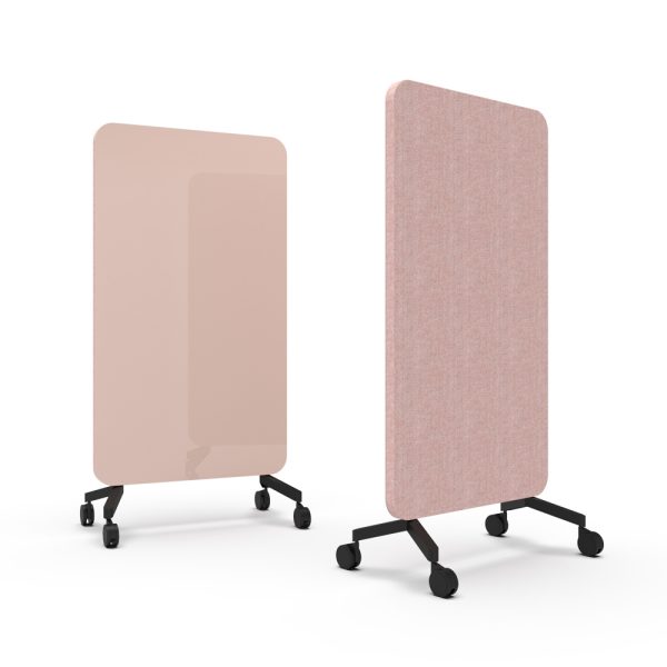 Lintex Mood Fabric Mobile 1000 x 1960 mm siirreltävä akustoiva lasitaulu alumiinijalat - Image 31