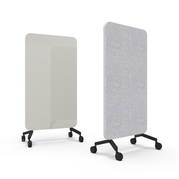 Lintex Mood Fabric Mobile 1000 x 1960 mm siirreltävä akustoiva lasitaulu alumiinijalat - Image 32