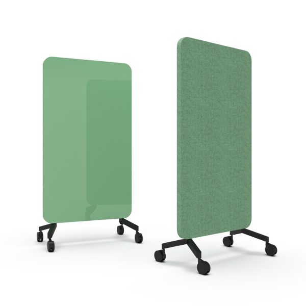 Lintex Mood Fabric Mobile 1000 x 1960 mm siirreltävä akustoiva lasitaulu alumiinijalat - Image 36