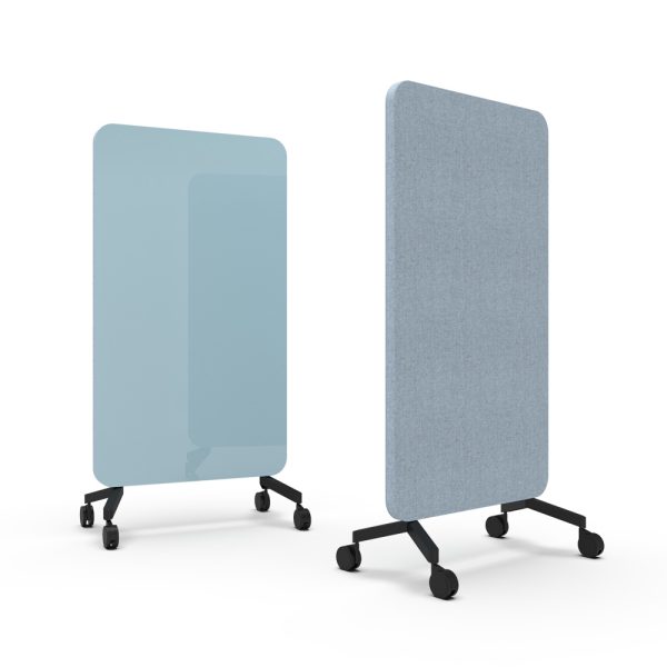 Lintex Mood Fabric Mobile 1000 x 1960 mm siirreltävä akustoiva lasitaulu alumiinijalat - Image 37