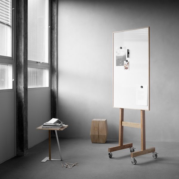 Lintex Wood Mobile Whiteboard 708 x 1960 mm siirreltävä kirjoitustaulu - Image 3