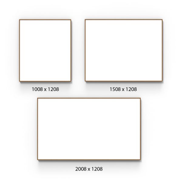 Lintex Wood whiteboard teräsemaloitu kirjoitustaulu (useita kokoja) - Image 2