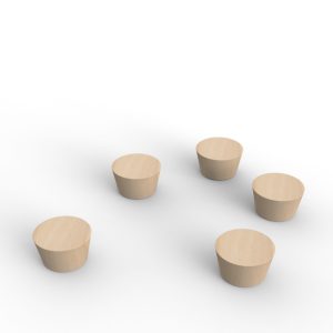 Lintex erikoisvahvat magneetit 5 kpl koivu