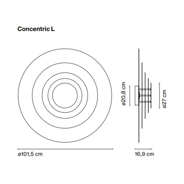 Marset Concentric L Wall Light seinävalaisin - Image 5