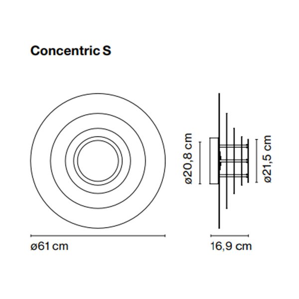 Marset Concentric L Wall Light seinävalaisin - Image 9