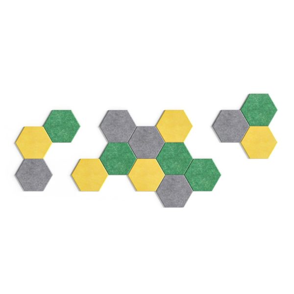 Narbutas Acoustic Artwork Tiles Hexagon akustoiva seinäpaneeli (3 kpl) - Image 7