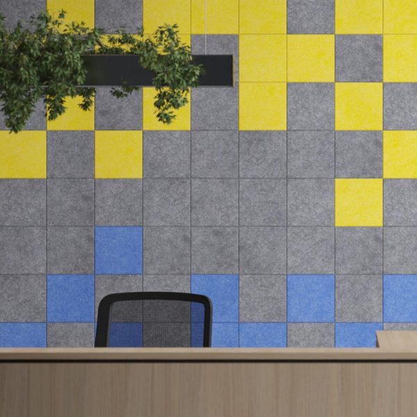 Narbutas Acoustic Artwork Tiles Square akustoiva seinäpaneeli (3kpl) - Image 7
