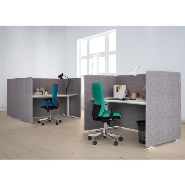 Narbutas My Space Desking työpöytä sermeillä - Image 3