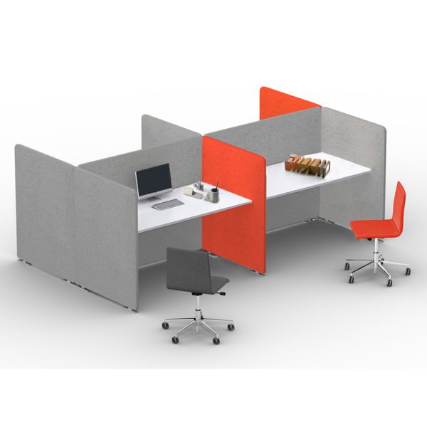 Narbutas My Space Desking työpöytä sermeillä (4 hlö) - Image 3