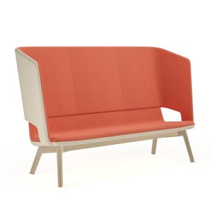 Narbutas Twist&Sit Soft 3-istuttava korkeaselkäinen sohva puujaloilla