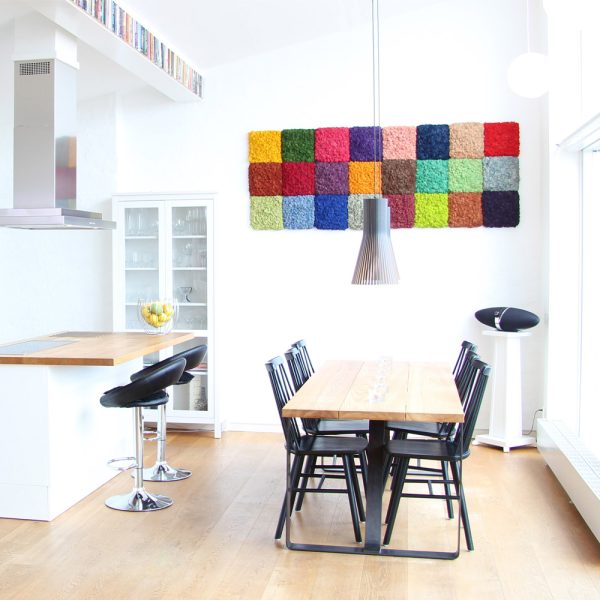 Nordgröna Convex Square akustinen jäkälä seinäpaneeli - Image 9