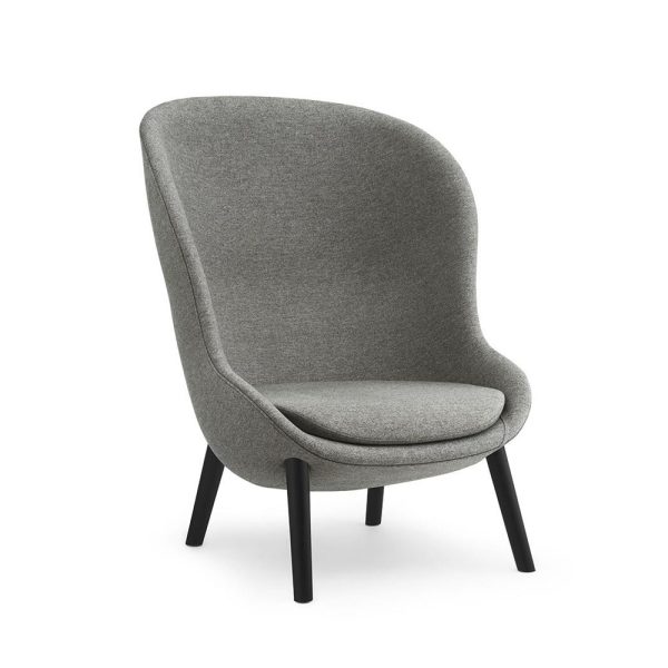 Normann Copenhagen Hyg Lounge Chair High nojatuoli (musta)