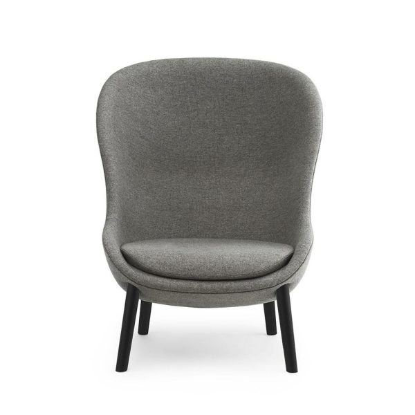 Normann Copenhagen Hyg Lounge Chair High nojatuoli (musta) - Image 2