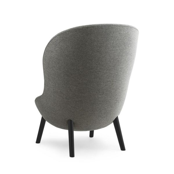 Normann Copenhagen Hyg Lounge Chair High nojatuoli (musta) - Image 3