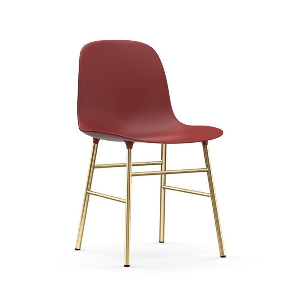 Normann Copenhagen Form Chair Brass Red