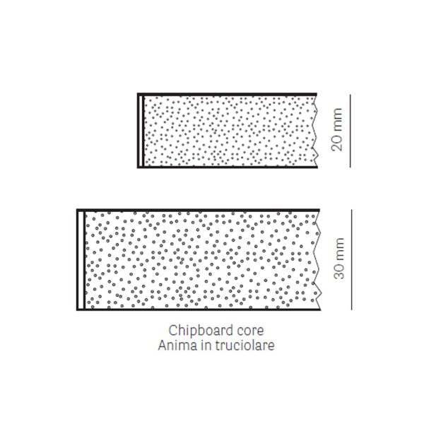 Pedrali Laminate ABS ravintolapöydänkansi laminaatti - Image 14