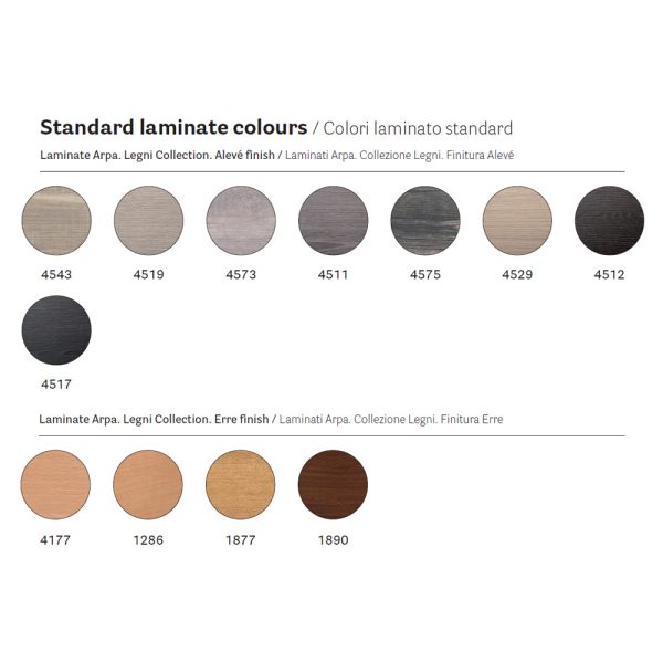 Pedrali Laminate Chromed ABS ravintolapöydänkansi laminaatti - Image 7